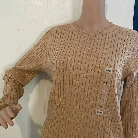 Kim Rogers perfectly soft Sweaters size ps tan-gold - Picture 4 of 11